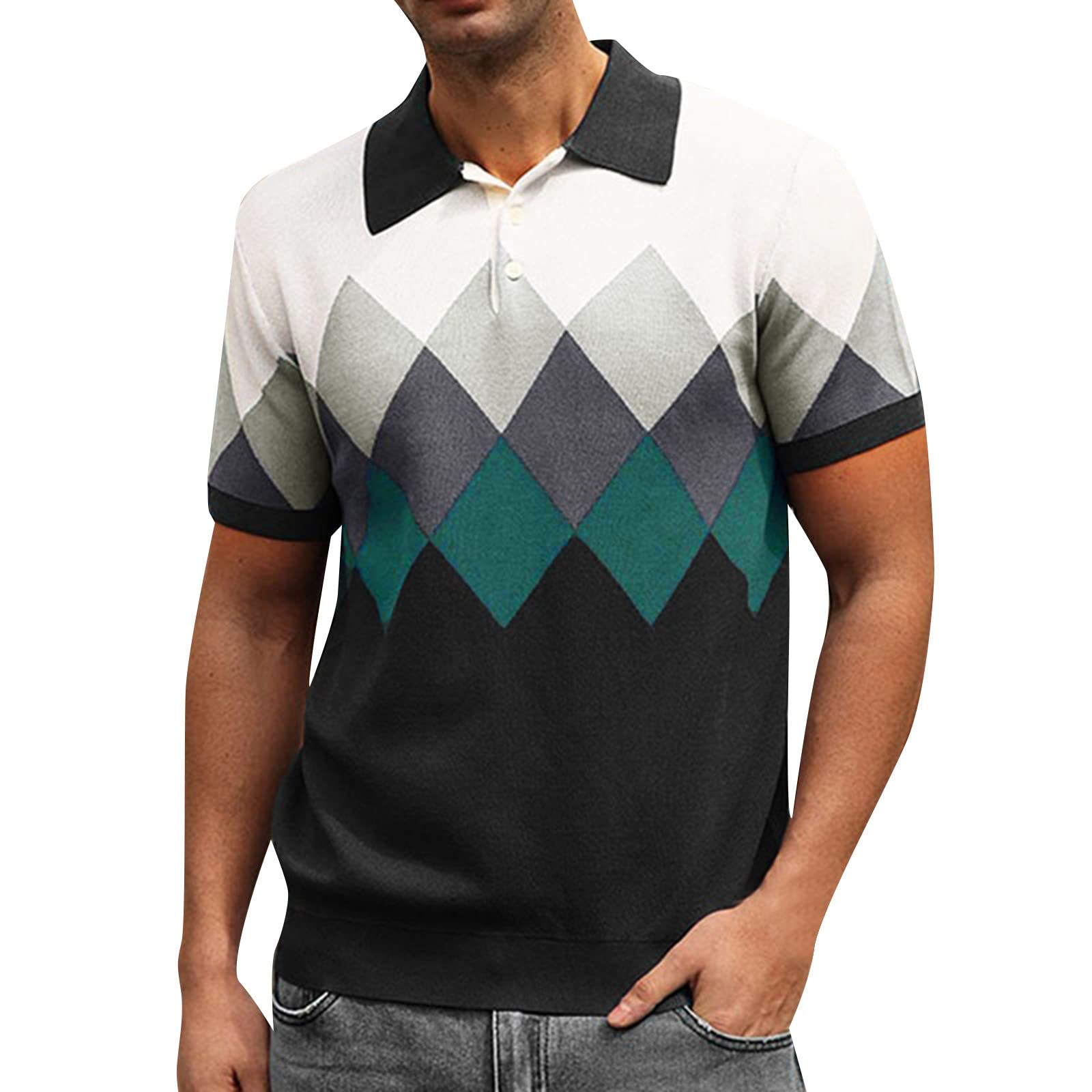 **Men's Casual Button-Down Lapel Short Sleeve T-Shirt Jacket & Socks Set - Perfect for Summer Outfits, Streetwear, and Everyday Comfort**