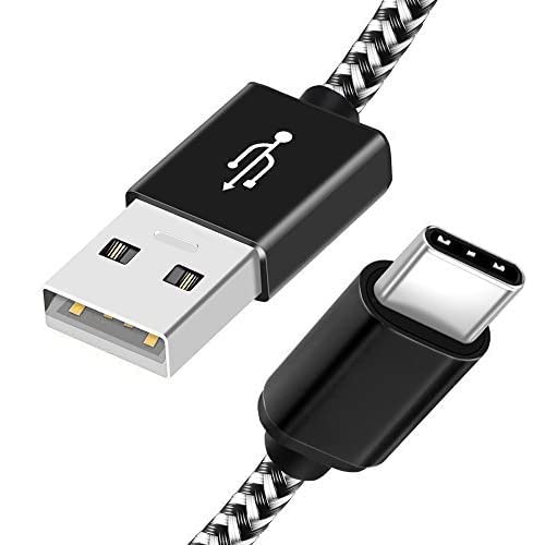 Premium USB Type C Cable 3.1A Fast Charging Nylon Braided Cord - Durable USB-C Charger for iPhone 15/14/13, Samsung Galaxy, iPad, MacBook & More | Perfect for Home, Office & Travel Charging