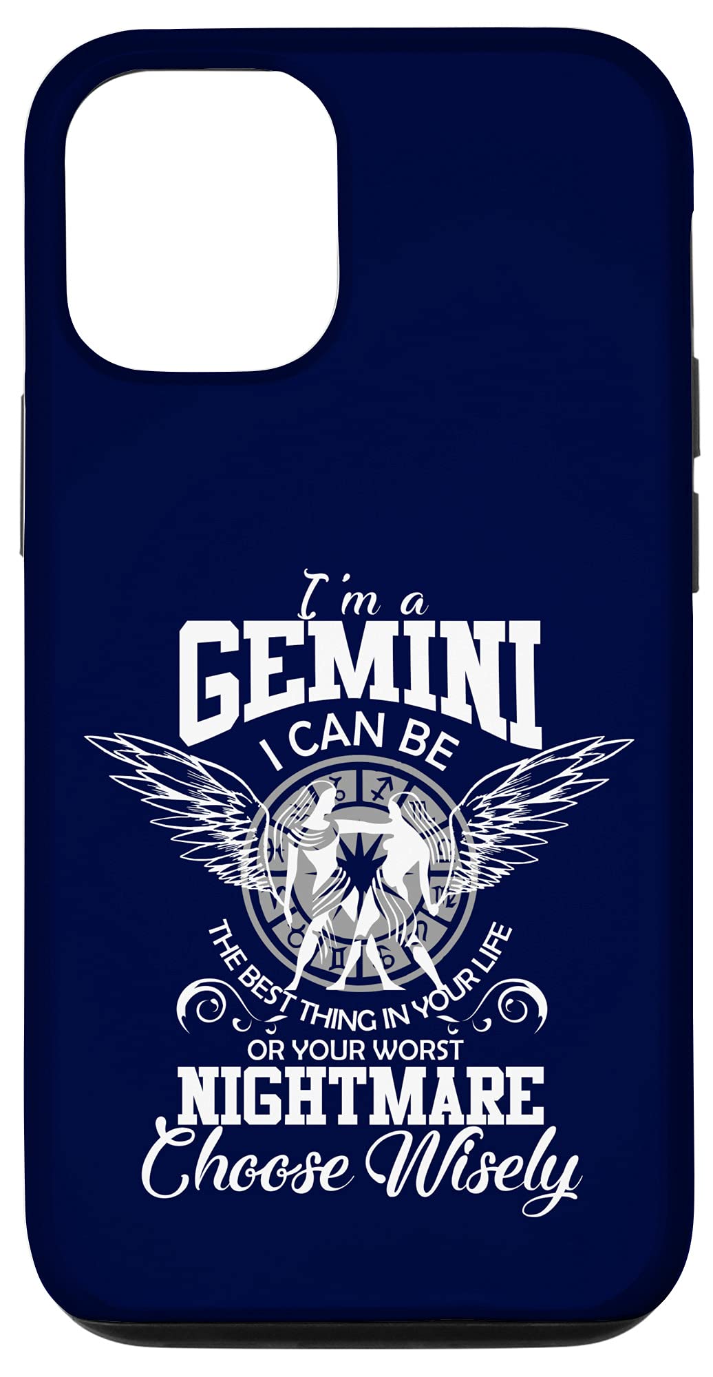 Gemini Zodiac iPhone 12/12 Pro Case - Funny Birthday Gift for Women, Men & Kids - Perfect for Gemini Season, Daily Use & Zodiac Lovers
