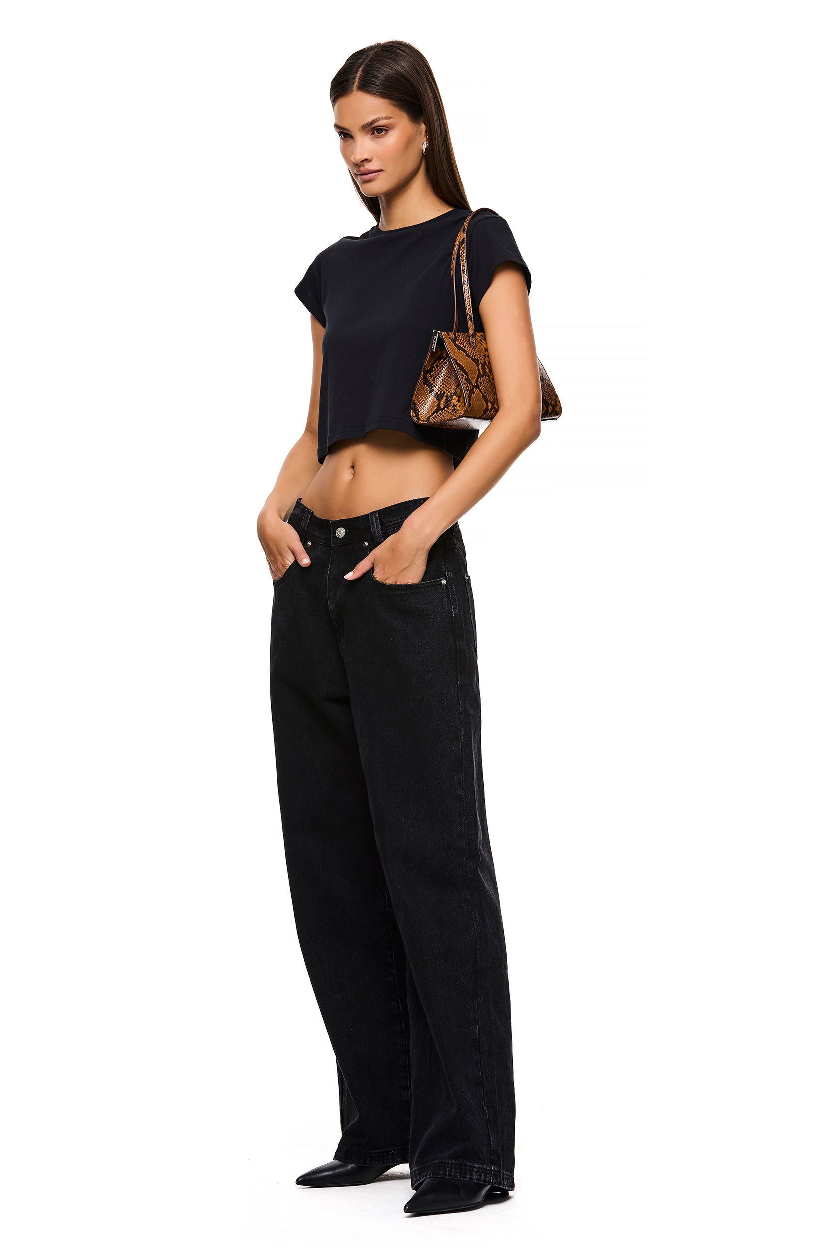 The Dayna Snake Bag - Stylish Vegan Leather Crossbody Purse for Women | Trendy Handbag for Work, Travel & Everyday Use
