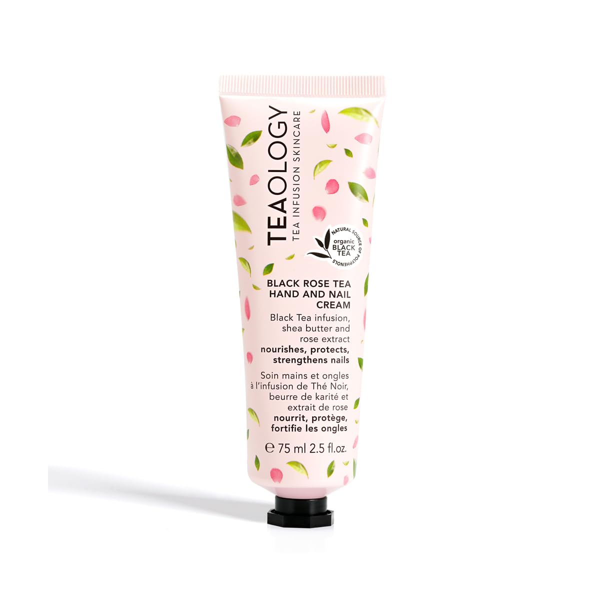 Black Rose Tea Hand & Nail Cream 75ml - Moisturizing & Nourishing for Dry Skin - Perfect for Daily Hydration & Spa Treatments