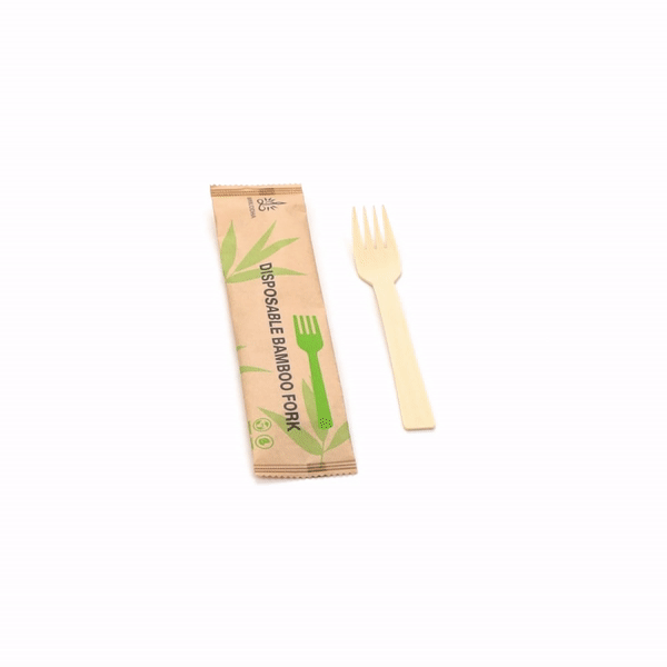 Eco-Friendly Bamboo Disposable Forks - 100 Count, 7 Inch Biodegradable Cutlery with Kraft Paper Pouch | Perfect for Picnics, Parties, Camping & Sustainable Dining