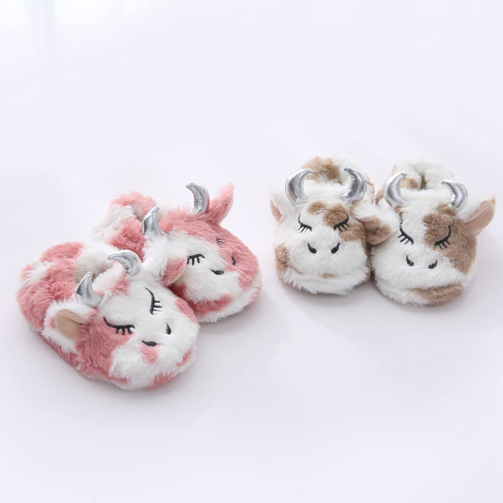 Cartoon Anti-Slip House Slippers for Baby Girls - Soft Indoor Slippers for Toddlers - Perfect for Playtime, Nursery & Home Comfort