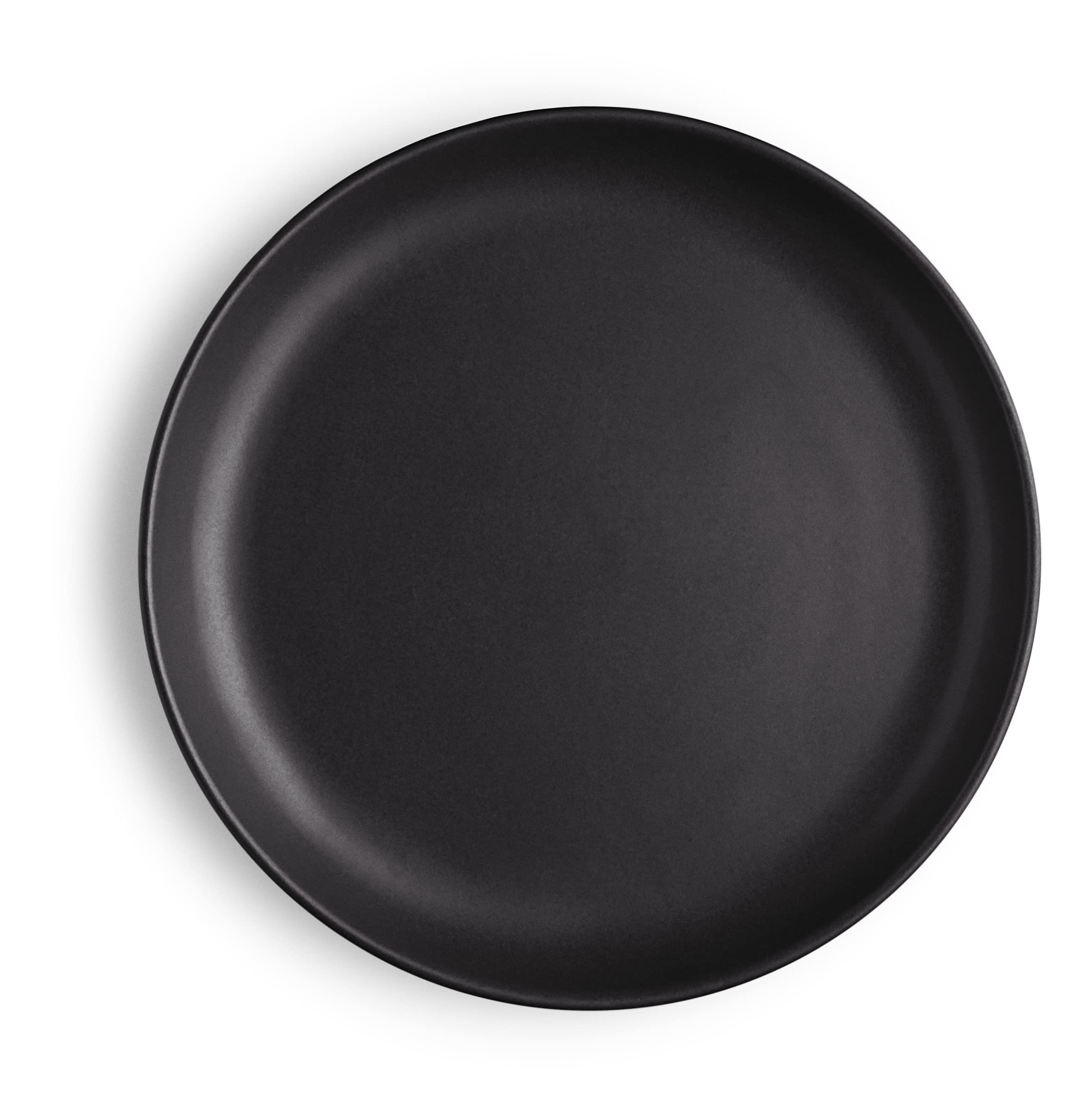 Eva Solo 17cm Nordic Kitchen Plate - Dishwasher, Freezer, Oven & Microwave Safe Stoneware - Danish Design Black Dinnerware for Everyday Use - Perfect for Dining, Entertaining & Modern Kitchens