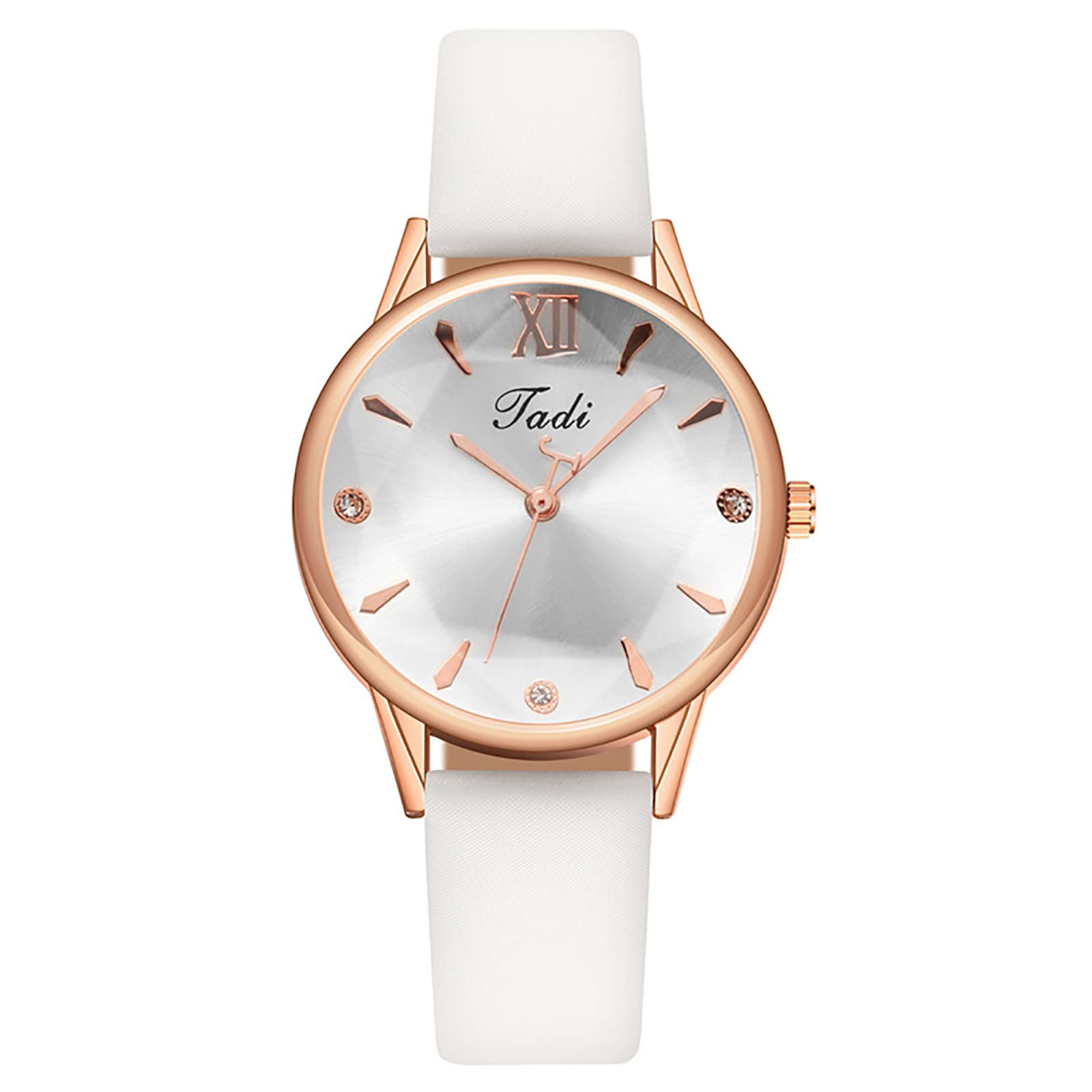 Elegant Women's Leather Band Quartz Wristwatch - Stylish Ladies Watch with Jewelry Set | Perfect for Office, Party & Everyday Wear