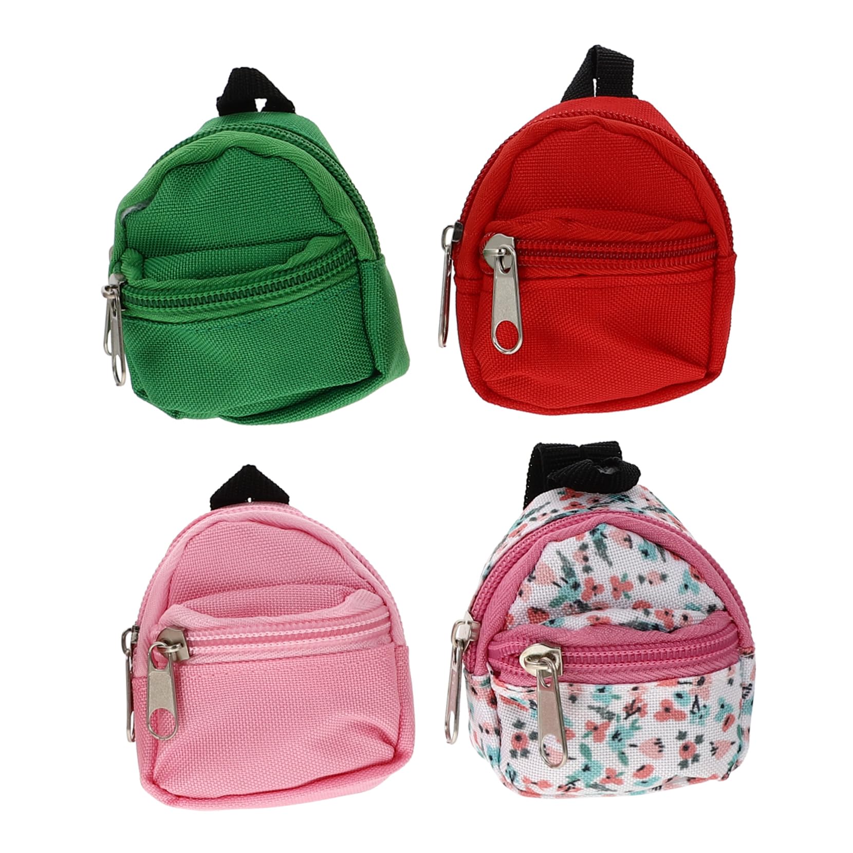 4pcs Mini Doll Backpack for DIY Dollhouse & School Play