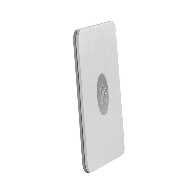 Tile Slim Bluetooth Tracker - Ultra Thin & Lightweight, Find Your Keys, Wallet & More - Perfect for Travel, Office & Everyday Use (White)