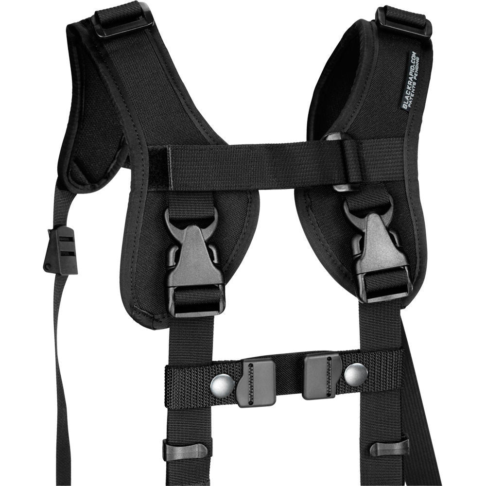 Black Rapid Slim Double Camera Strap (DR 2) - Comfortable Dual Camera Harness for Professional Photographers - Perfect for Weddings, Events & Travel Photography