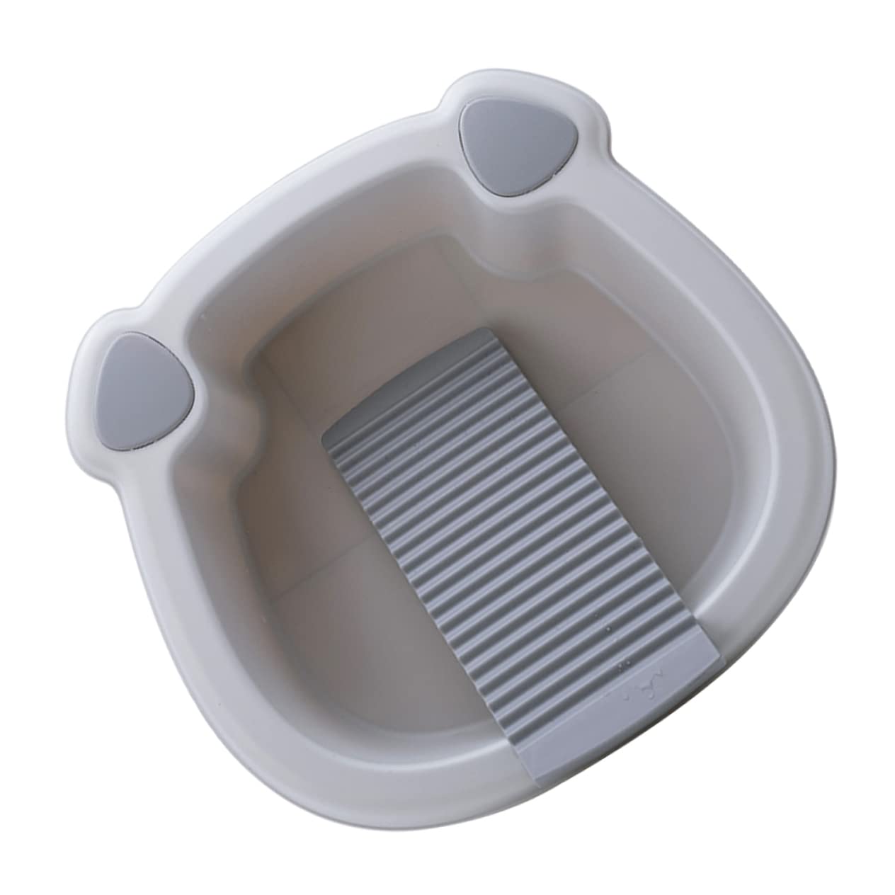 PartyKindom Hand Washing Board Set - Portable Mini Washing Basin for Clothes, Baby Items & Kitchenware | Durable PP Plastic Laundry Tray, Foot Sink & Household Cleaning Tool | Perfect for Camping, Small Apartments & Hand Washing Delicates
