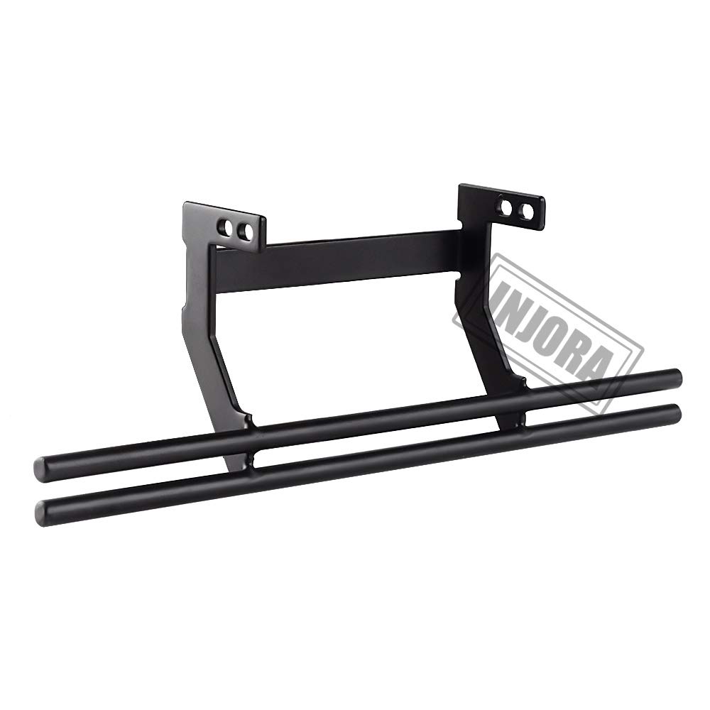 INJORA 1:10 Scale RC Rear Metal Bumper for TRX4 TRX6 G500 G63 6X6 Crawler - Heavy Duty Off-Road Accessories (Black) | Perfect for Rock Crawling, Trail Adventures & RC Car Upgrades