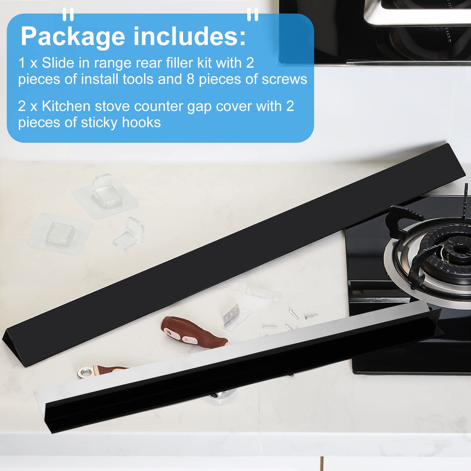 3 Sets Slide-in Range Rear Filler Kit - 30