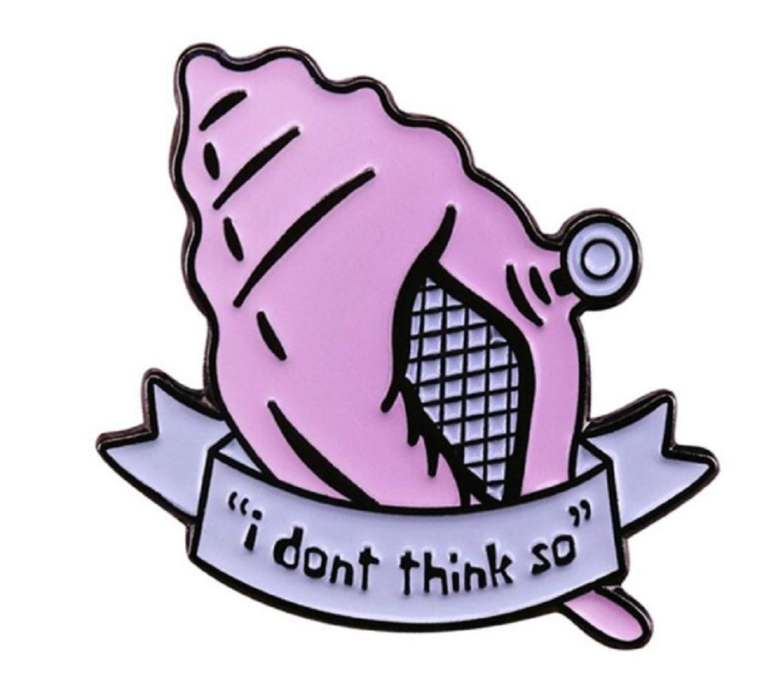 SpongeBob SquarePants 'I Don't Think So' Magic Conch Shell Enamel Pin - Funny Cartoon Collectible for Backpacks, Jackets & Pin Collections