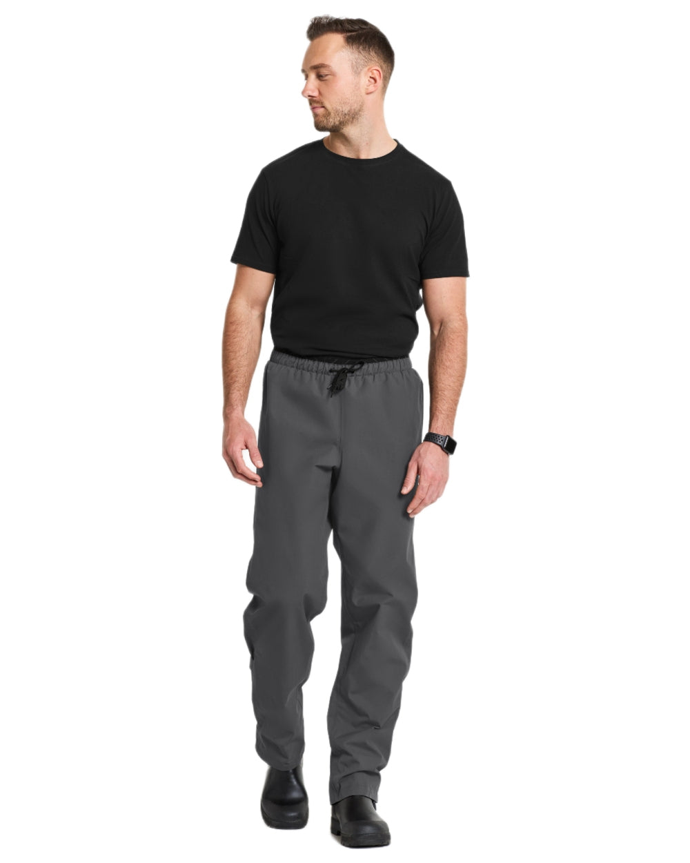 Didriksons Men's Grit Waterproof Rain Pants - Lightweight Hiking & Outdoor Adventure Trousers for Camping, Fishing & Bad Weather Protection