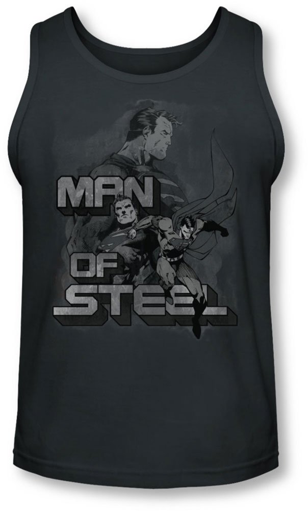 Superman Men's Steel Poses Tank Top - Comfortable Graphic Tee for Superhero Fans, Gym Workouts & Casual Wear