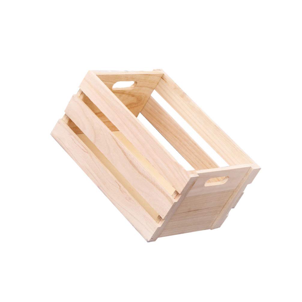 Natural Wooden Desktop Organizer - Handmade Wood Basket for Office Supplies, Stationery & Home Decor | Perfect for Desk Organization, Gift Giving & Workspace Decoration