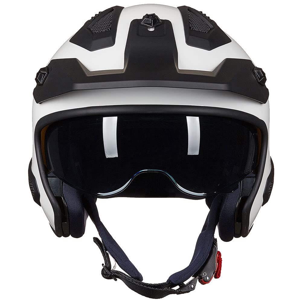 **DOT Approved ILM Open Face 3/4 Motorcycle Helmet for Men - Lightweight & Breathable for Dirt Bike, ATV, UTV, Moped, Scooter & Cruiser Riding - Model 726X (White, Medium) - Perfect for Urban Commuting & Off-Road Adventures**