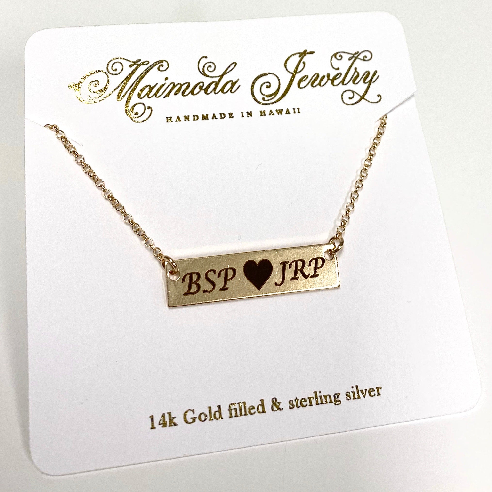 Custom Personalized Bar Necklace (N339) - Engraved Name Pendant for Women, Gift for Mom, Wife, Anniversary, Birthday - Perfect for Everyday Wear & Special Occasions