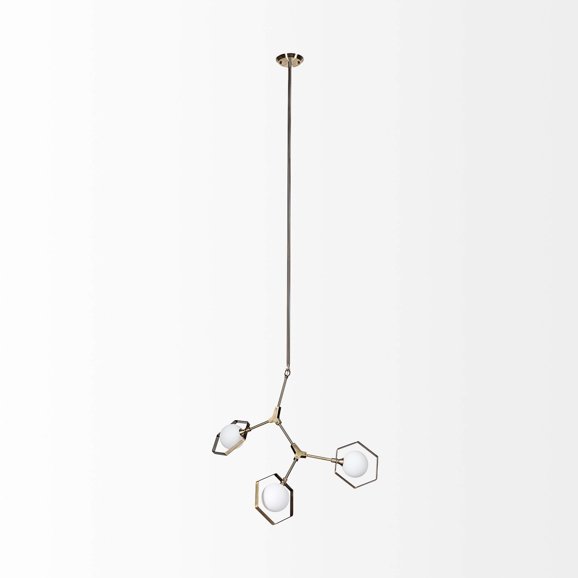 Mercana Furniture & Decor 68591-Desousa II Gold Chandelier - Modern Ceiling Light Fixture for Dining Room, Living Room & Bedroom Decor