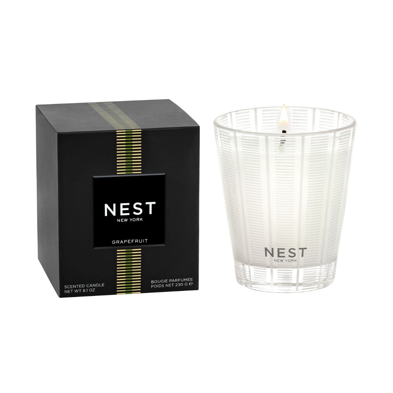Refreshing Grapefruit Scented Soy Candle - Natural Aromatherapy for Home, Office & Relaxation - Perfect for Stress Relief & Mood Boosting