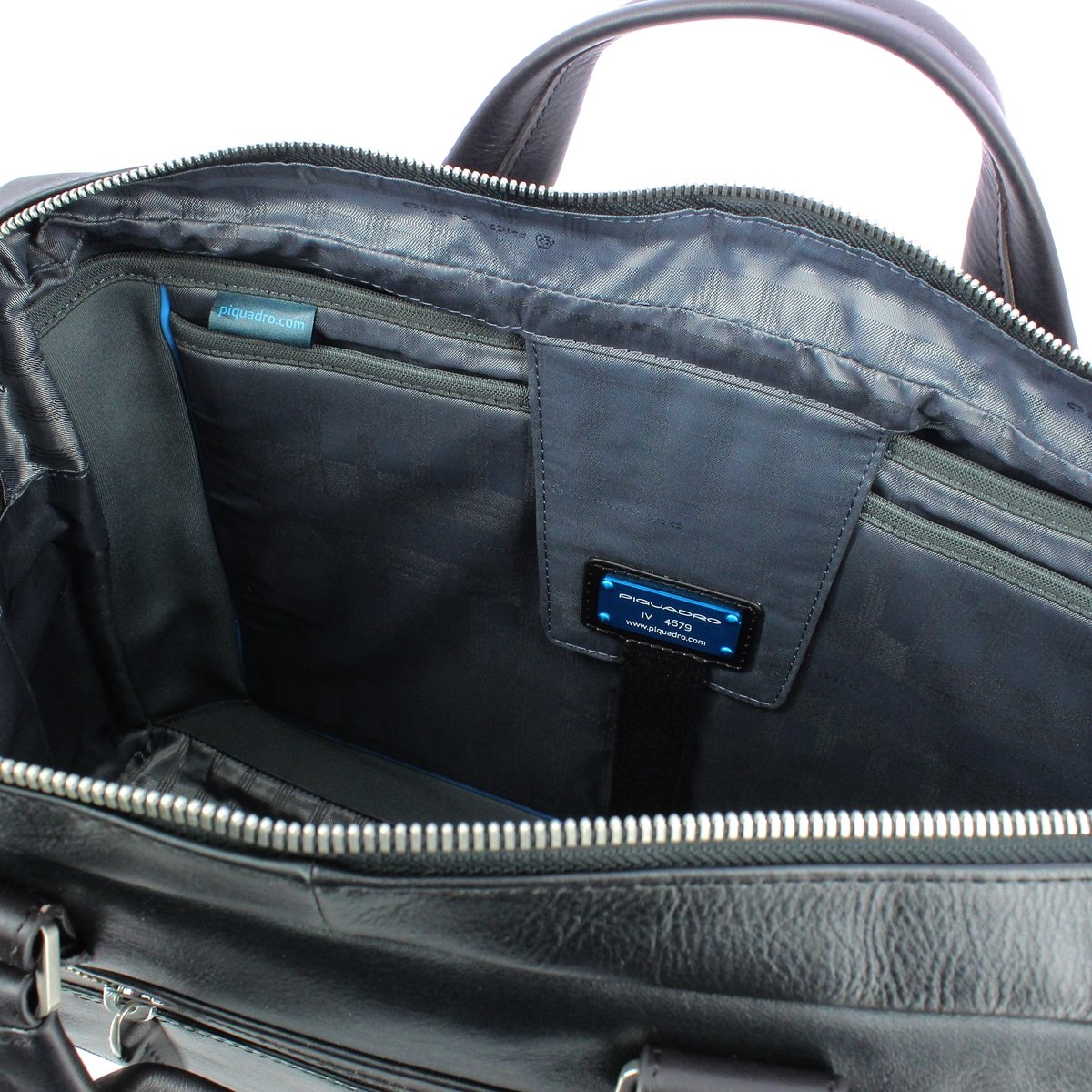 Piquadro Premium Leather Organizer Bag for Men & Women - Business, Travel & Daily Use - Stylish & Functional Work Bag with Multiple Pockets