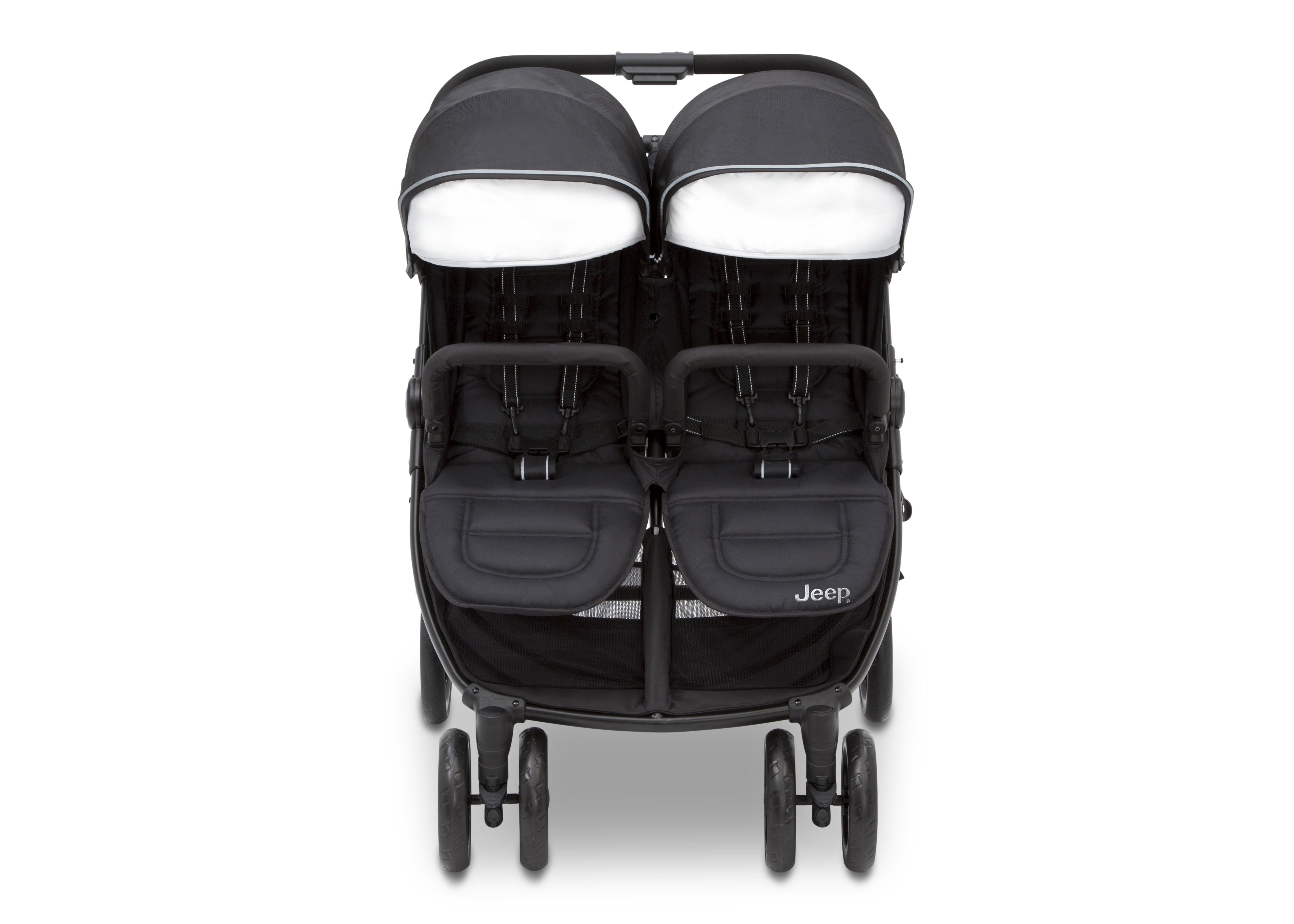 Jeep® Destination Side by Side Double Stroller - Lightweight & Compact for Twins or Siblings - Perfect for Shopping, Travel & Outdoor Adventures