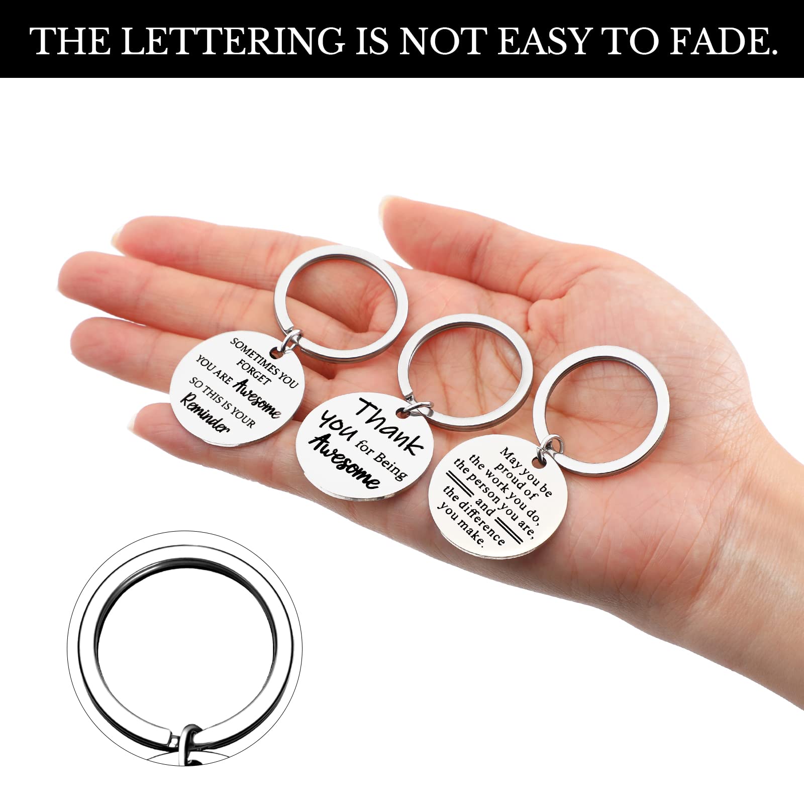 18 Pcs Christian Keychain Set - Bulk Bible Verse Keychains with Religious Quotes, Inspirational Keyrings for Teachers, Coworkers, Employees - Perfect for CNA Week, Thank You Gifts for Women & Men - Ideal for Church Events, Baptisms, Bible Study Groups & Daily Encouragement