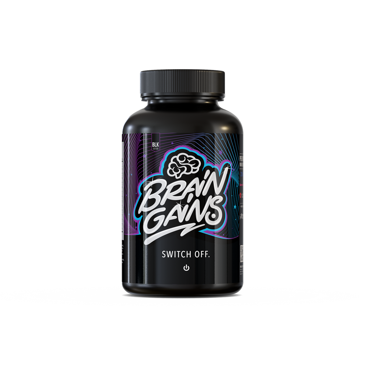 Brain Gains Switch Off Nootropic Sleep Aid Supplement - 90 Capsules for Deep Relaxation & Restful Sleep | Natural Sleep Support for Stress Relief & Nighttime Recovery