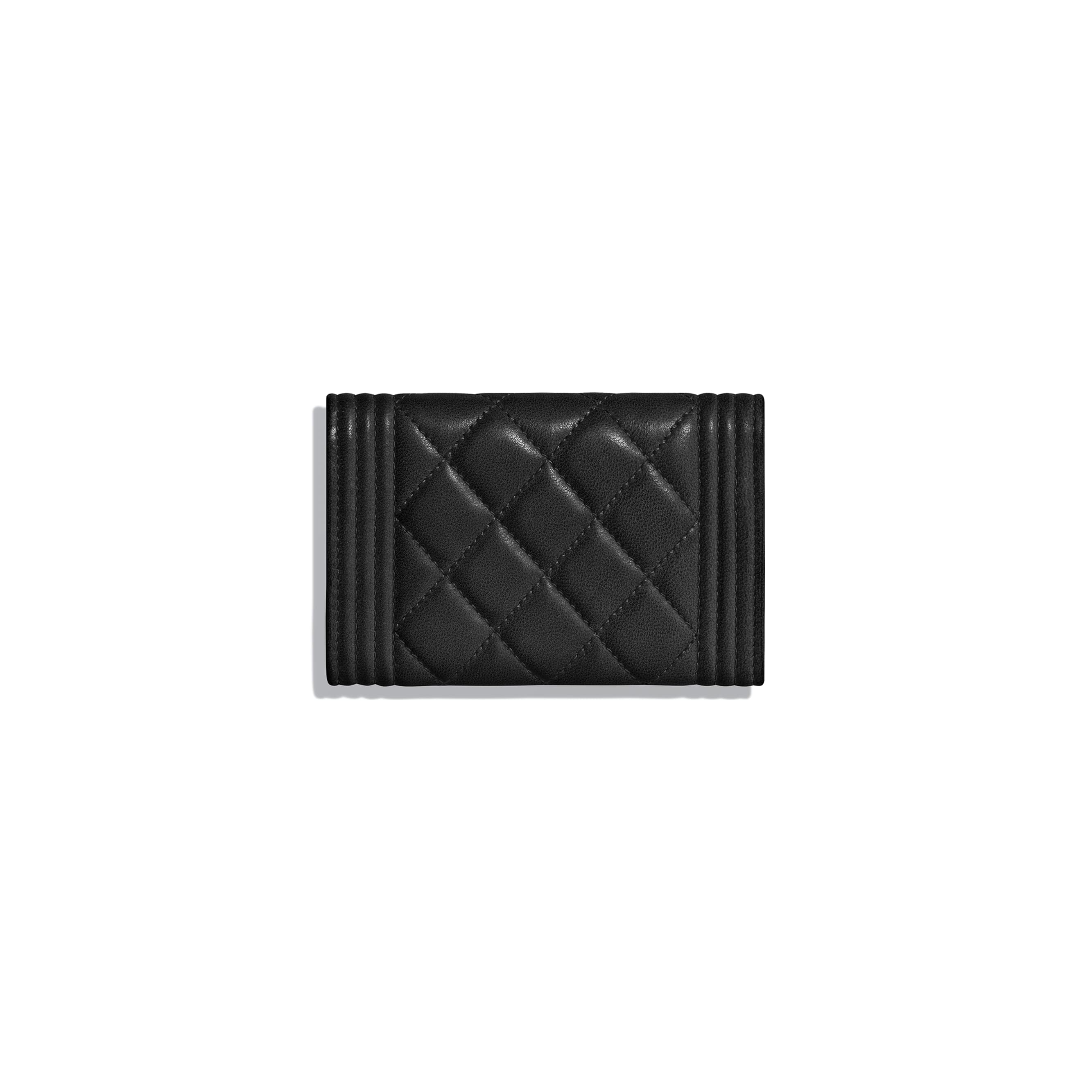 Chanel Boy Chanel Flap Card Holder Wallet in Black - Luxury Compact Card Case for Everyday Use & Travel