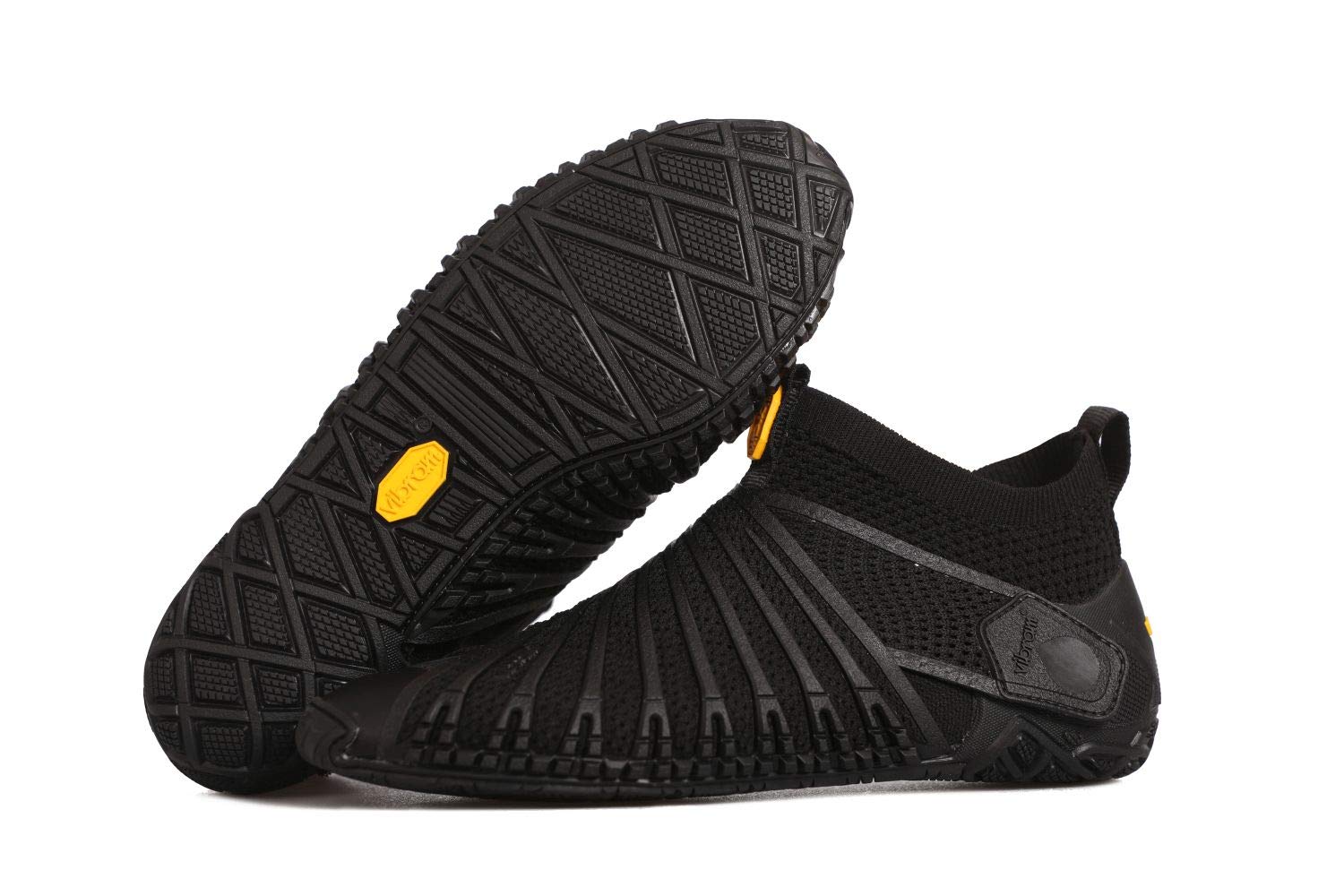 Vibram Women's Furoshiki Knit High-Top Sneakers - Black | Breathable & Flexible Barefoot Shoes for Yoga, Running & Outdoor Activities