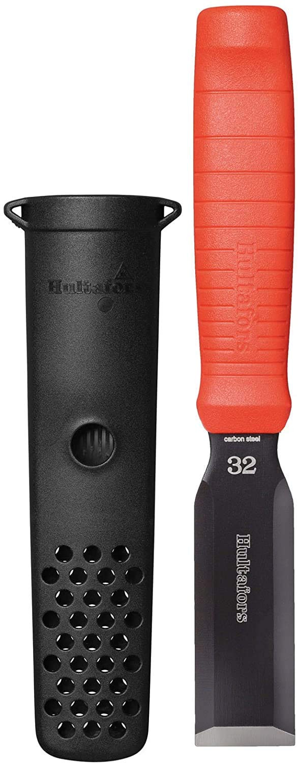 Hultafors 390083 EDC 32 Professional Woodworking Chisel - High Carbon Steel Blade for Precision Carving, DIY Projects & Fine Woodworking