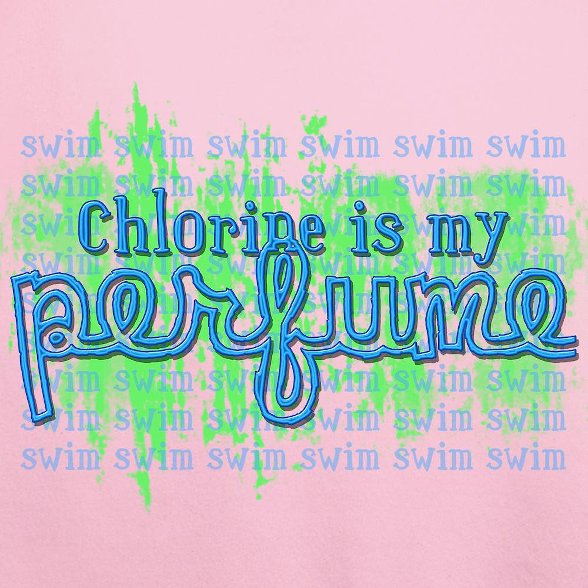 Chlorine Is My Perfume Women's Lightweight Hooded Pullover Sweatshirt - Perfect for Swimming Enthusiasts & Poolside Relaxation