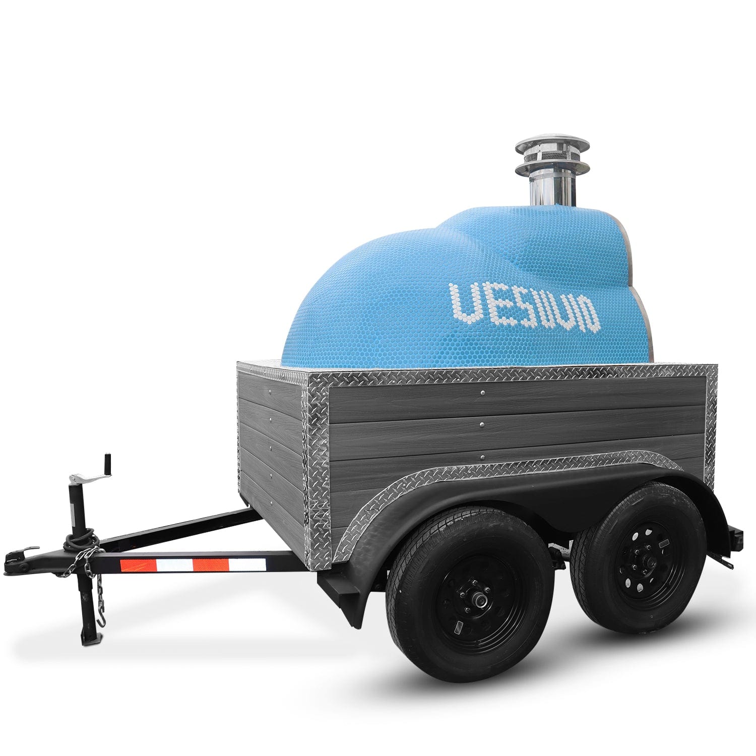 **Commercial Double Axle Pizza Oven Trailer for Mobile Catering – Perfect for Food Trucks, Festivals & Outdoor Events**