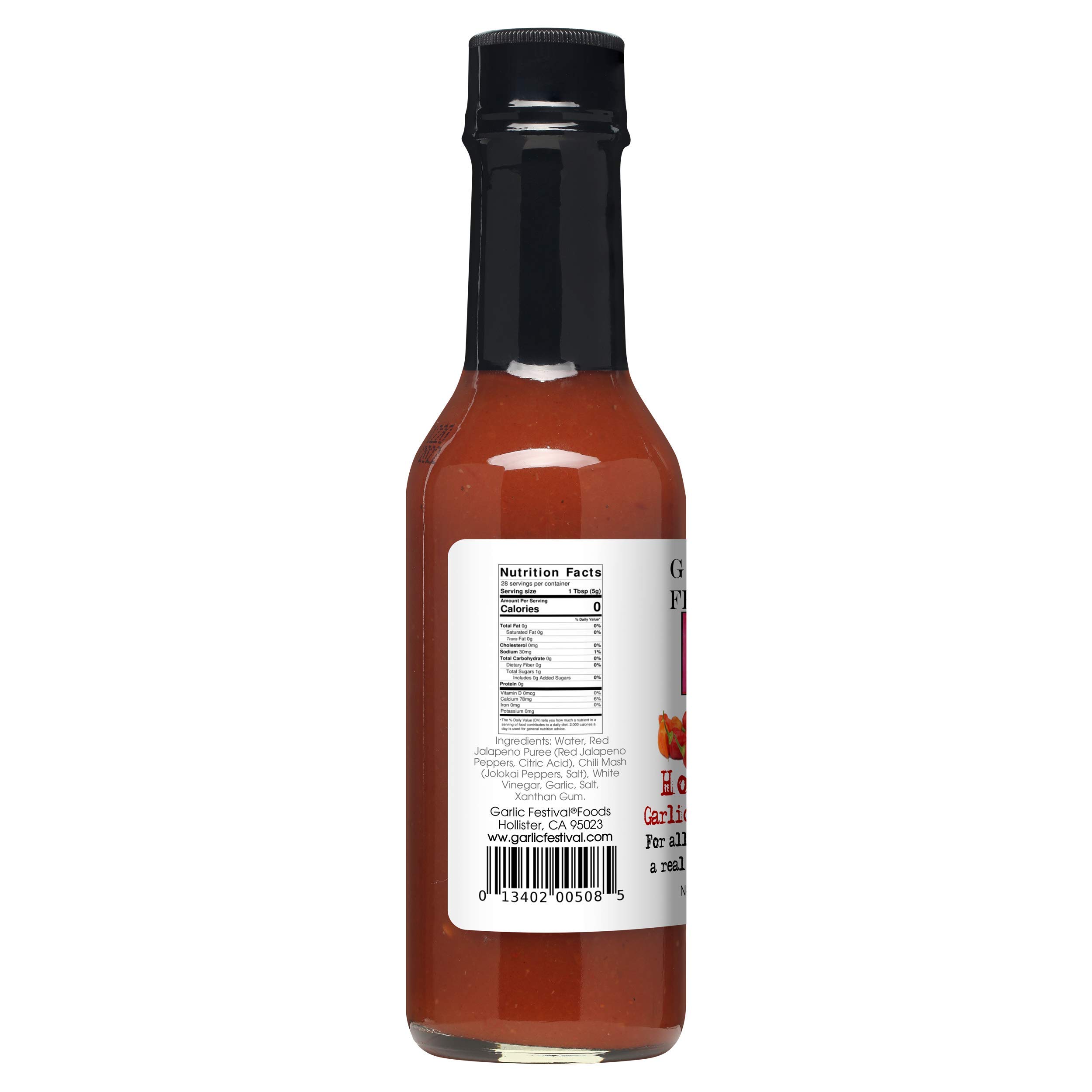 Garlic Ghost Pepper Hot Sauce - 5 oz Spicy Gourmet Sauce for Cooking, Grilling & Dipping - Perfect for Tacos, Wings & BBQ