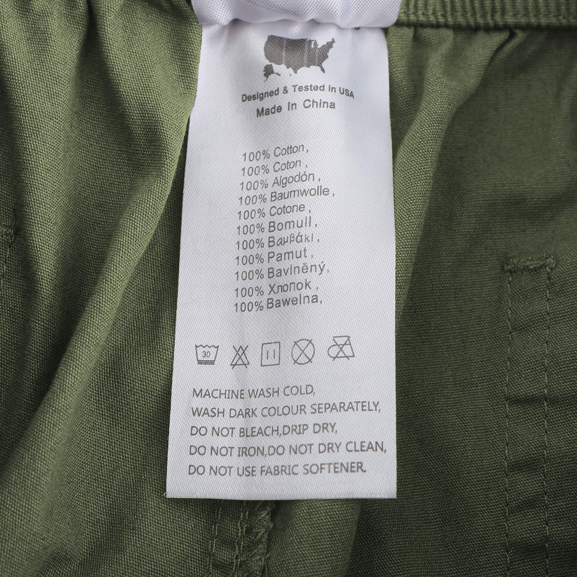 VAYAGER Men's Lightweight Cotton Cargo Shorts with Multiple Pockets - Comfortable Outdoor Hiking & Casual Wear for Sports & Travel