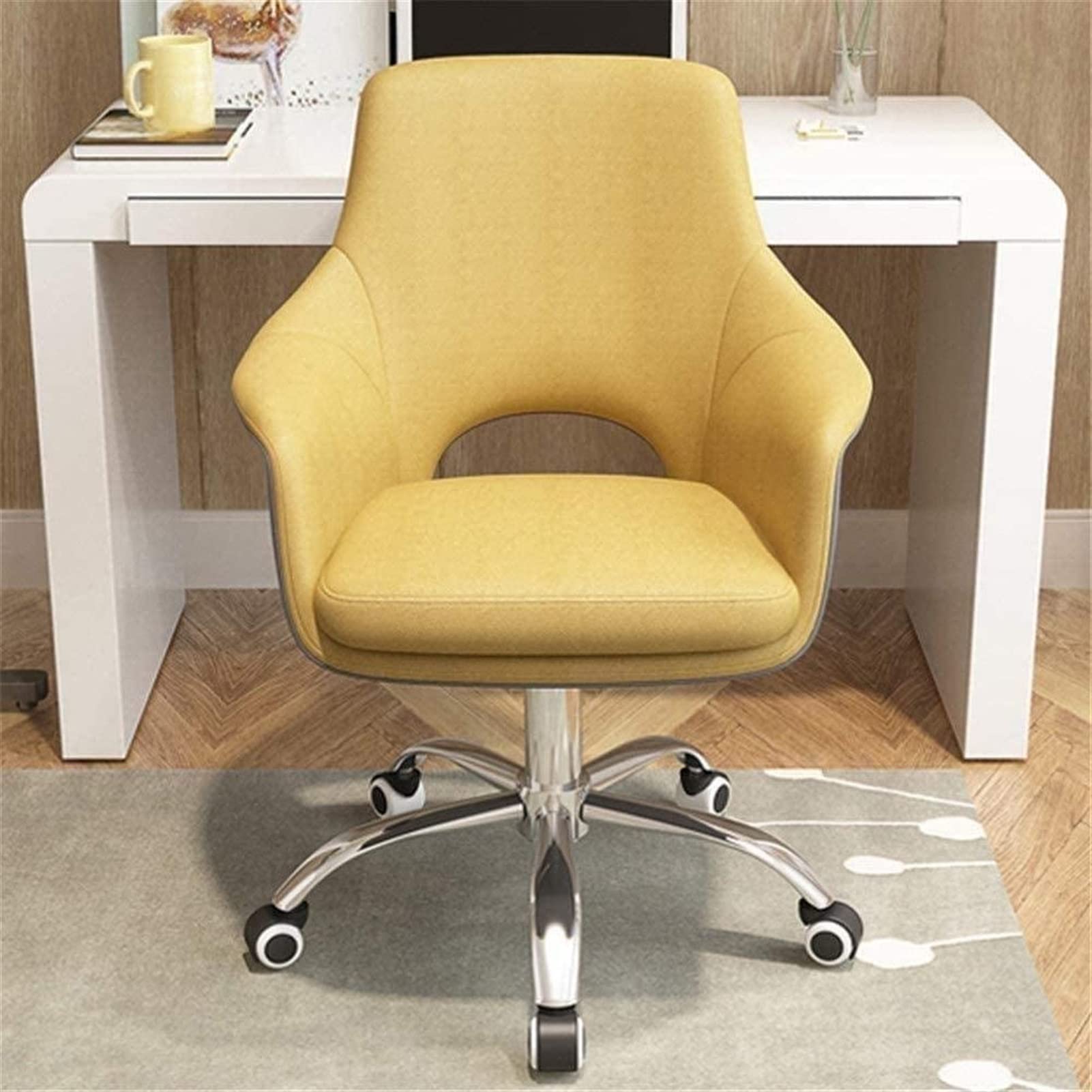 Ergonomic Office Chair with Adjustable Armrests & Lumbar Support - High Back Swivel Computer Desk Chair for Home & Gaming - Comfortable Mesh Task Chair with Wheels & Height Adjustment - Perfect for Work, Study, and Long Gaming Sessions
