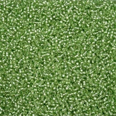 11/0 Czech Seed Beads #43296 Silver Lined Dark Green Solgel 23g - Premium Glass Beads for Jewelry Making, DIY Crafts, and Beading Projects