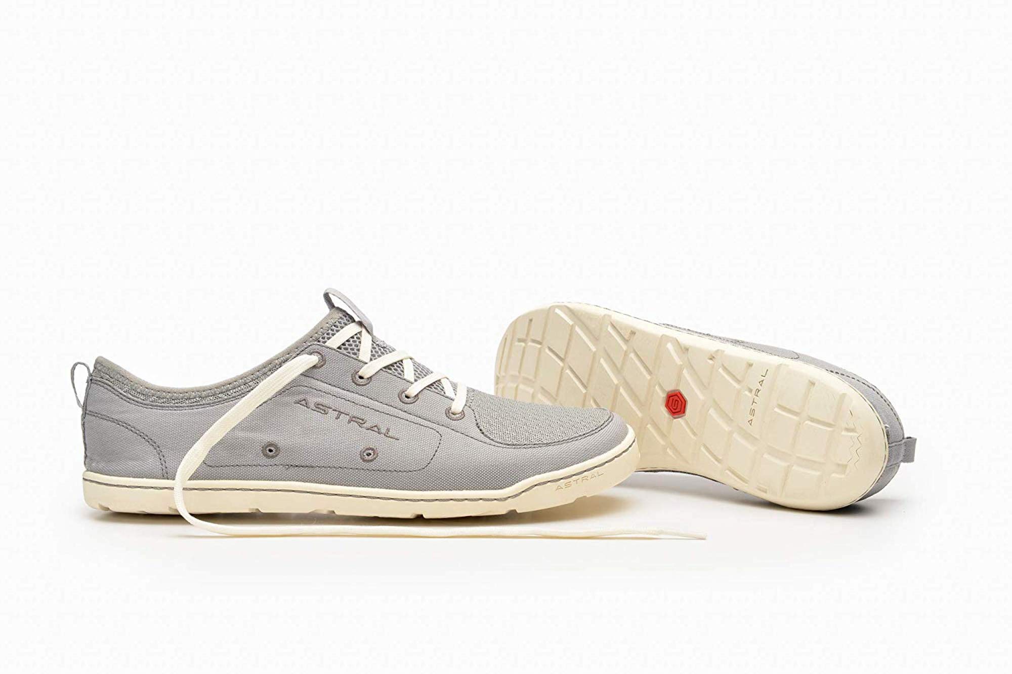 **Astral Loyak Men's Water Shoes – Lightweight, Breathable & Non-Slip for Kayaking, Swimming & Beach Walking – Gray/White Size M12**