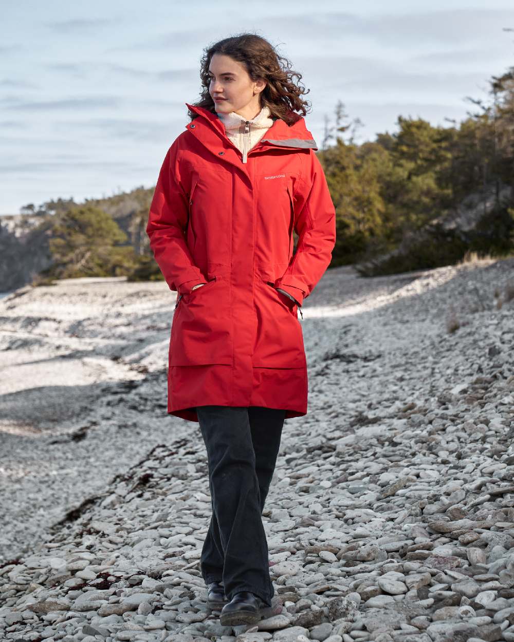 Didriksons Ilma Women's Waterproof Winter Parka Coat - Warm Windproof Hooded Jacket for Outdoor Activities, Skiing & Snowboarding