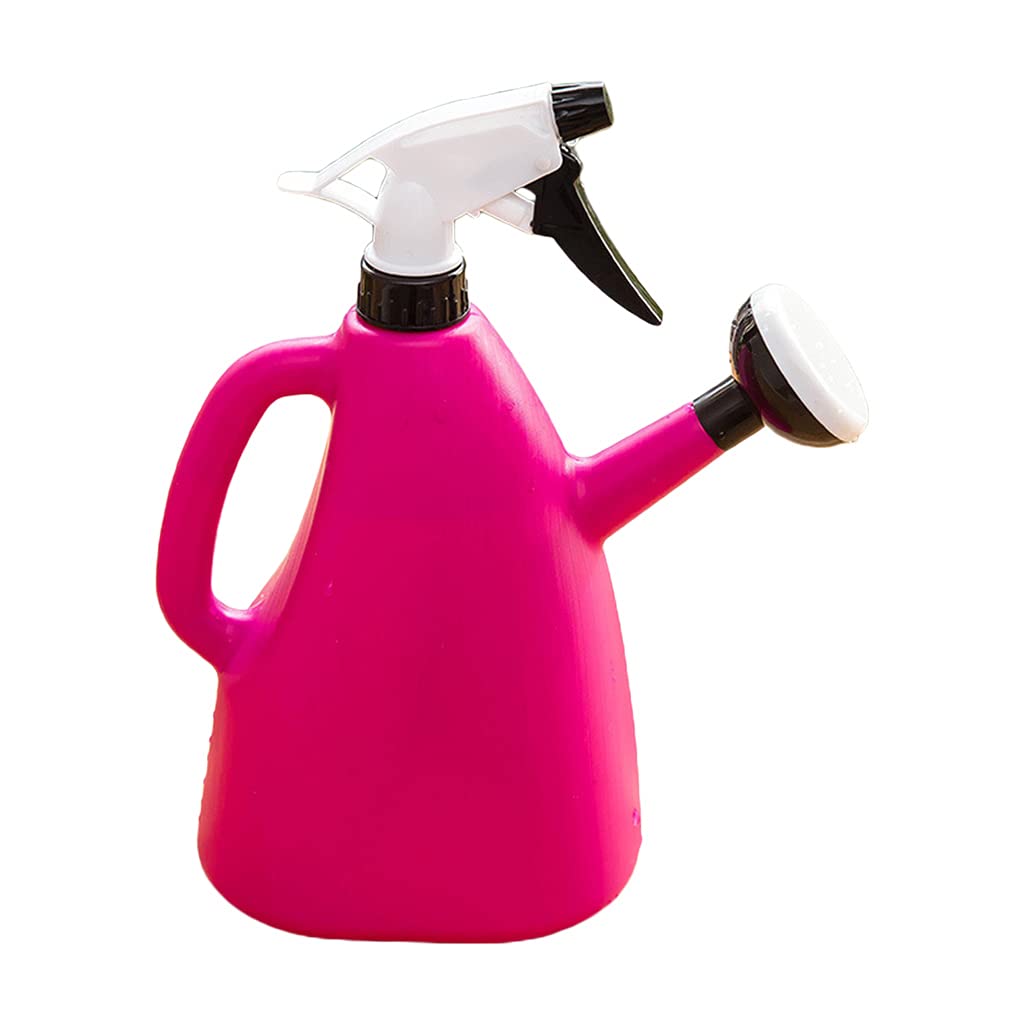 Dual Purpose Press Watering Can - Large Capacity Garden Watering Can with Round Spout for Manual Irrigation, Portable Spray Bottle for Indoor/Outdoor Plants - Perfect for Flower Beds, Potted Plants & Lawn Care