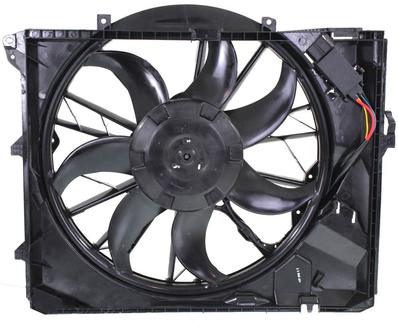 Topaz 17427562080 Radiator Cooling Fan Assembly Compatible with BMW E87 E90 128i 323i 325i 328i 330i - Perfect for Engine Cooling & Overheating Prevention