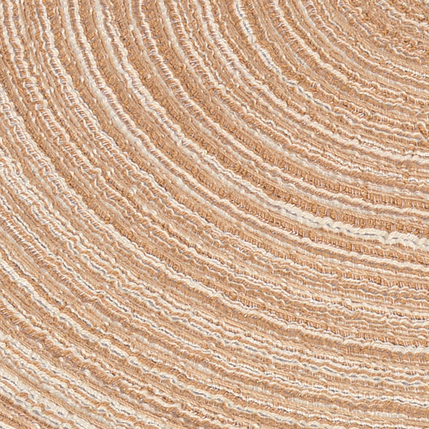 Braided Round Placemats Set of 6 - 15 Inch Washable Table Mats for Kitchen & Dining - Brown Woven Placemats for Everyday Use, Dinner Parties & Home Decor