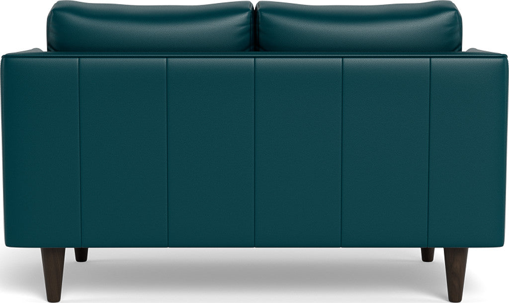 Rainey 59 Genuine Leather Loveseat Sofa - Modern Two-Seater Couch for Living Room, Lounge & Office - Comfortable & Stylish Home Furniture