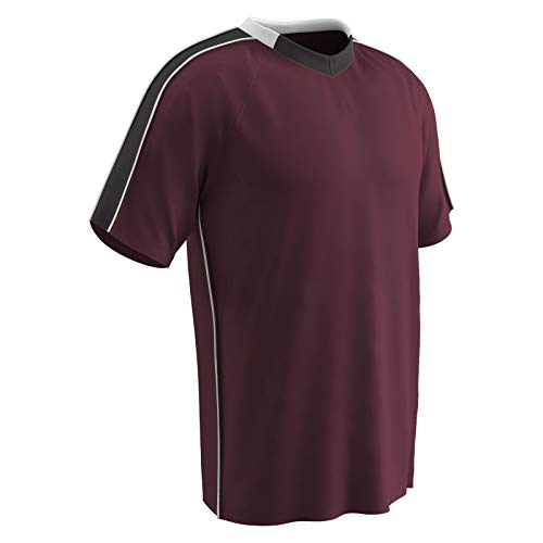 Maroon, Black, White