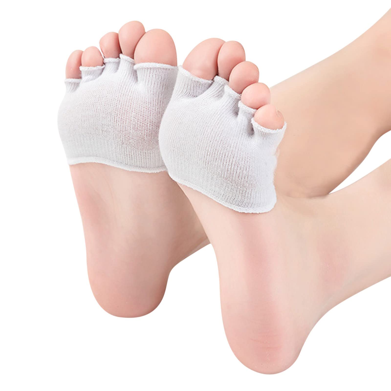 Non-Slip Workout Socks for Men & Women - Breathable Yoga, Running, Gym Socks with Grip Heel & Open Toe Design for Sports, Fitness & Home Use
