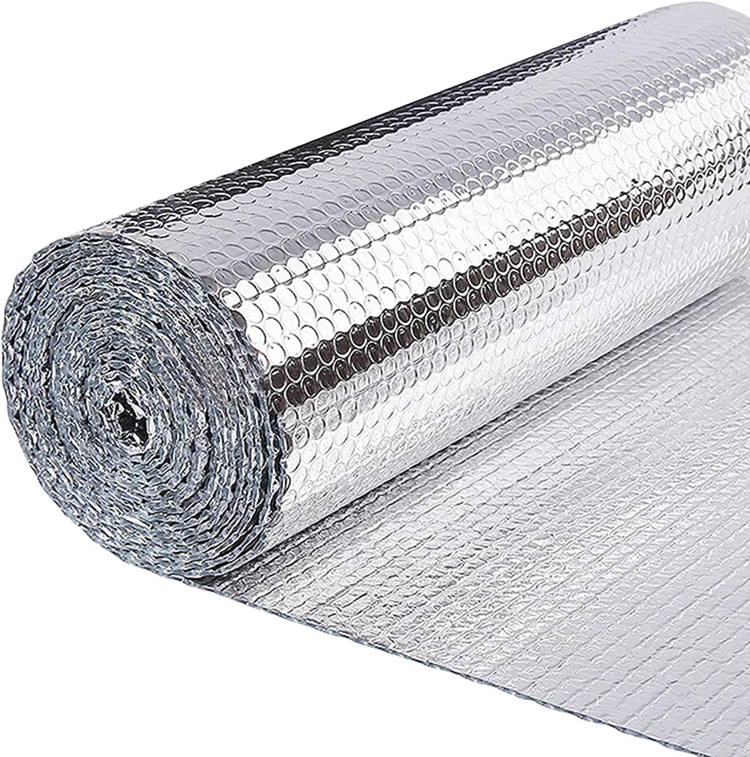 Premium Double Reflective Bubble Foil Insulation - R7-21 Fireproof Thermal Barrier for Windows, Garage Doors, RV & Roof (36