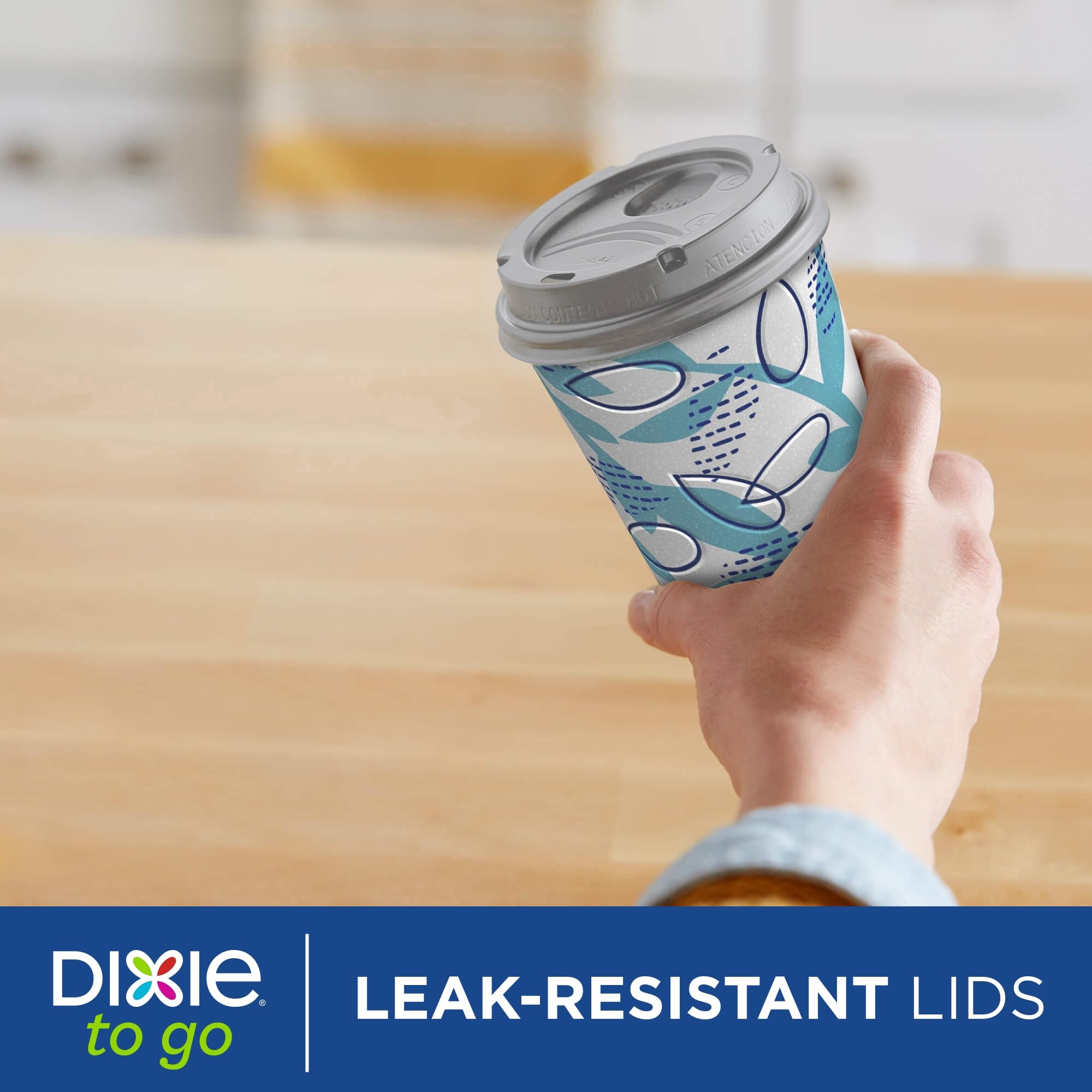 Dixie To Go Medium 12 Oz Paper Coffee Cups with Lids - 66 Count Disposable Hot Drink Cups for Coffee, Tea & Hot Chocolate - Perfect for Office, Travel & Outdoor Use