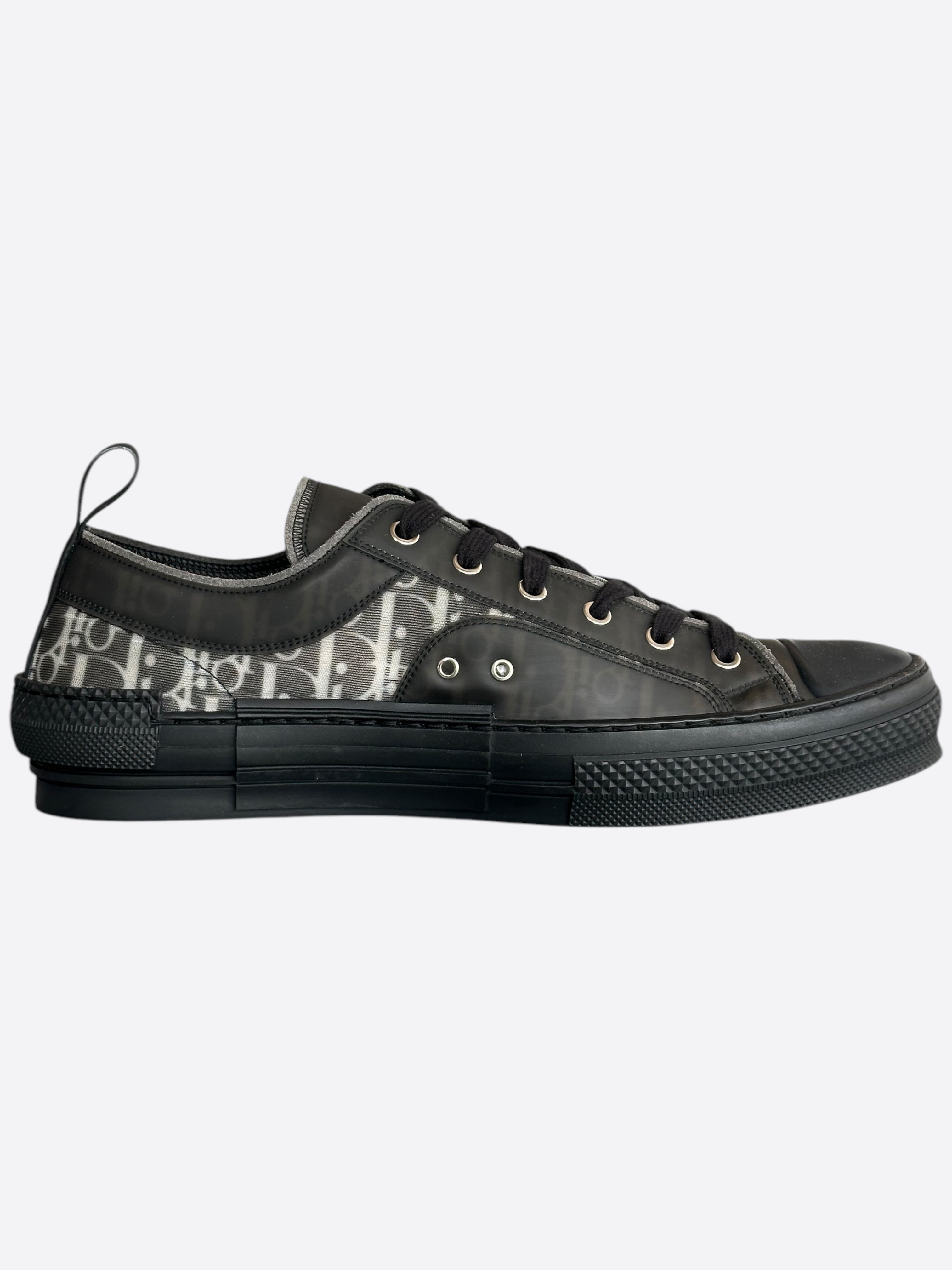 Dior Black & White Oblique B23 Low Top Sneakers for Men - Luxury Designer Casual Shoes | Perfect for Streetwear, Office & Everyday Fashion