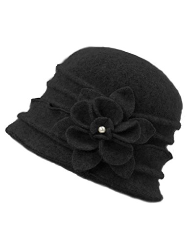 Ruffle Bucket Hat: Black