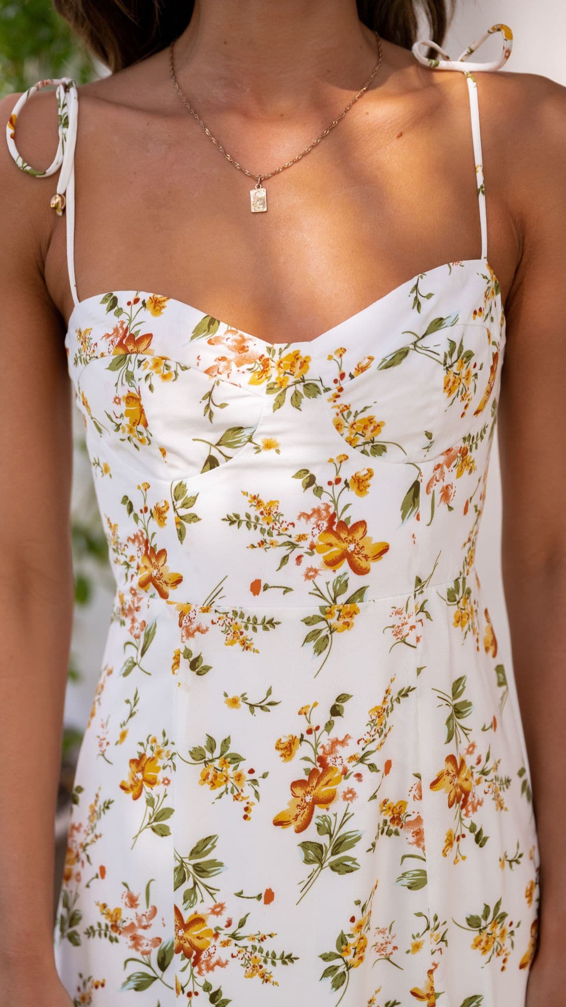 Laury Midi Dress - Orange Floral Print Summer Dress for Women | Casual & Party Wear | Perfect for Beach, Vacation & Date Nights