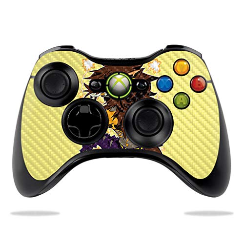 MightySkins Carbon Fiber Skin for Microsoft Xbox 360 Controller - Werewolf Design | Protective & Durable Textured Cover | Easy to Apply & Remove | Made in USA | Perfect for Gaming, Collectors & Customization Enthusiasts